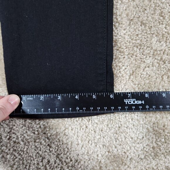 Levis Jeans Womens 6M Black Denim Mid Rise Skinny Grunge Dark Wash 90s Biker - Picture 12 of 12